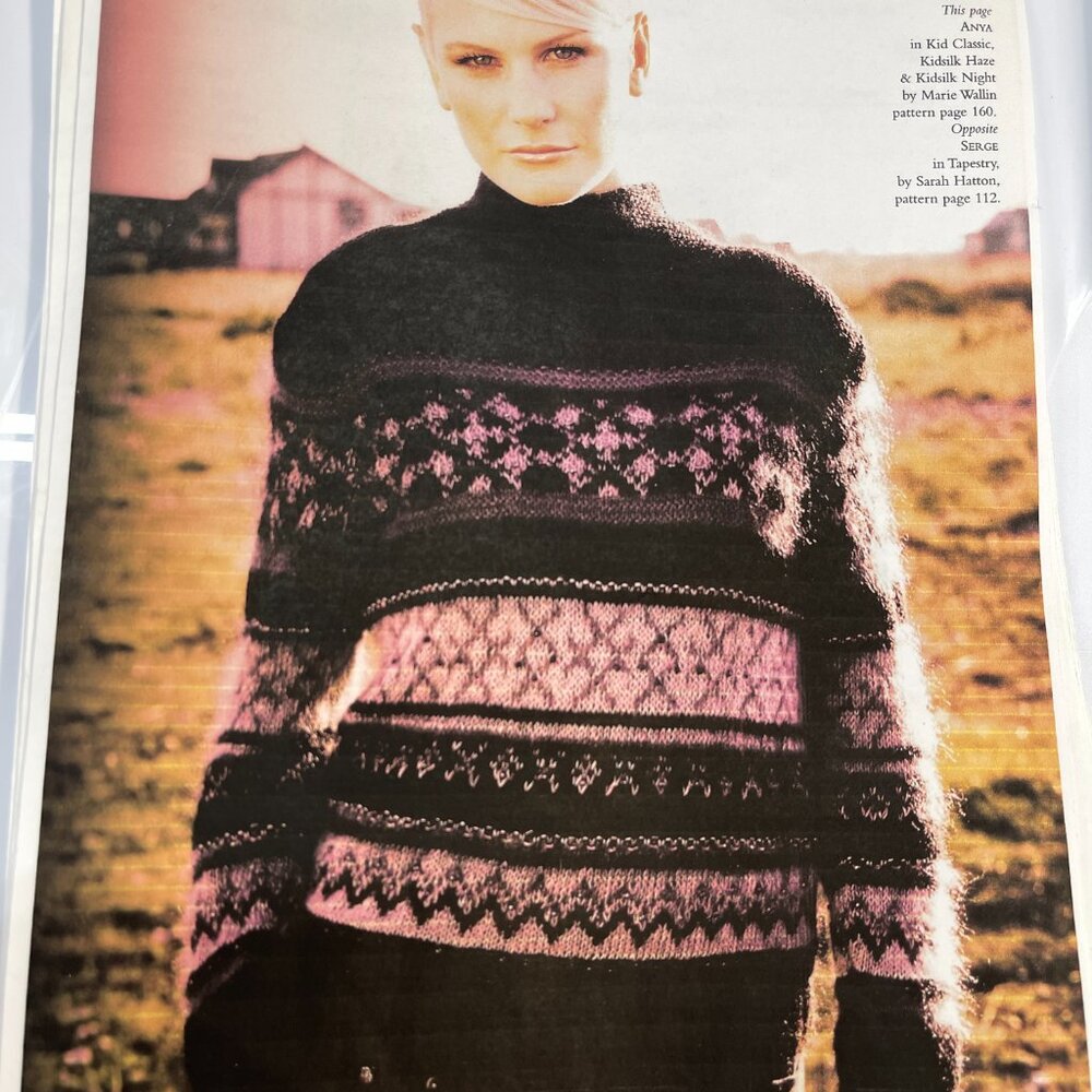 ANYA IN KID CLASSIC KIDSILK HAZE & NIGHT BY MARIE WALLIN ROWAN 12 YARNS KIT